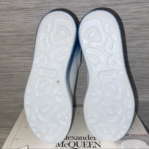 New Alexander McQueen Oversize Dégradé Spray Glitter Sneakers Size 38 - Picture 8 of 12